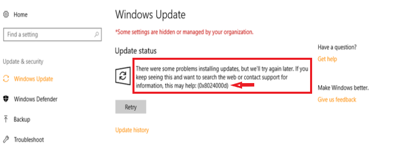 0x8024a105 windows 10 update problems 2016