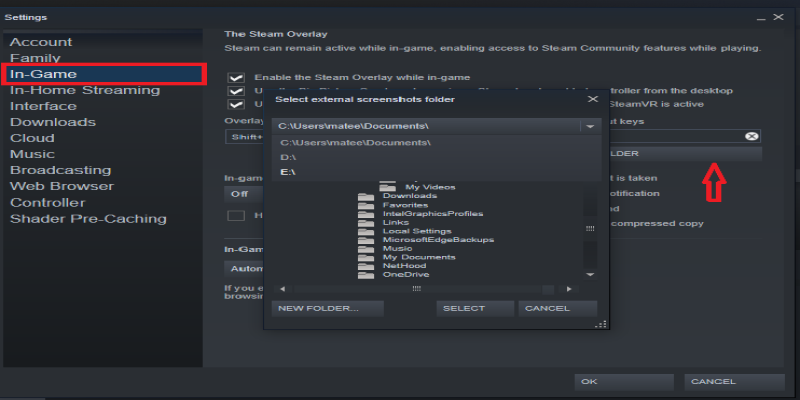 how do i find steam screenshots folder