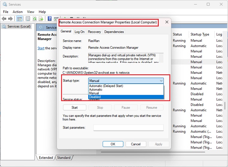 Check the Services Windows to Fix Windows 10/11 Disk Management Not Loading/Opening.