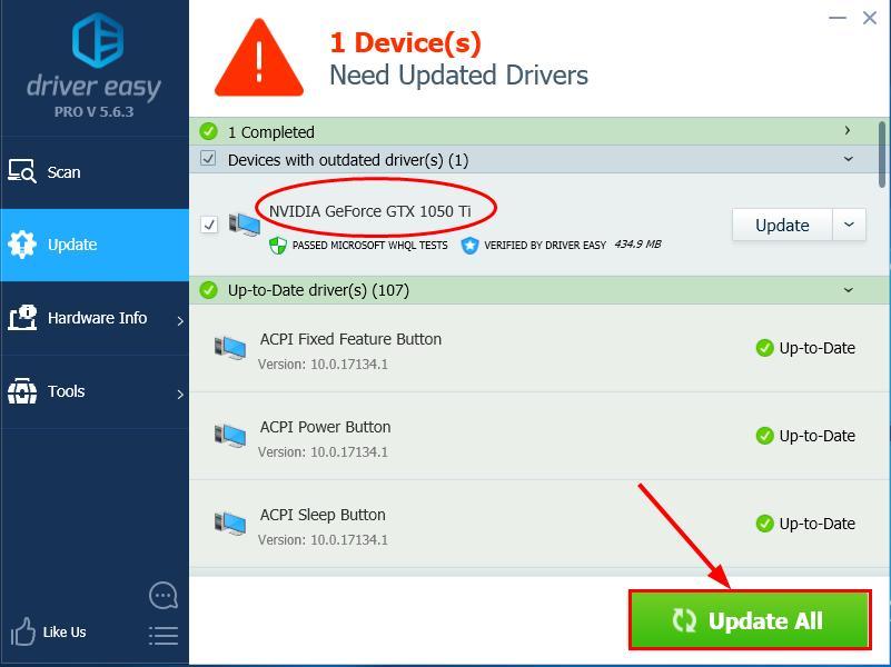 NVidia Graphics Card 1050ti Driver Easy Fix FNAF Security Breach keeps Crashing on Windows PC