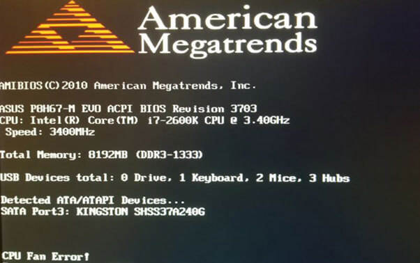 Fix CPU fan error ASUS on boot