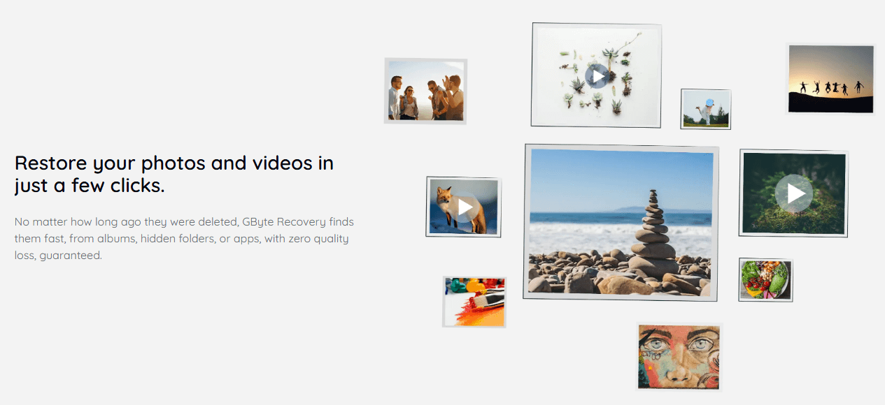 Gbyte Photo and Video Restoration with Quality Preservation