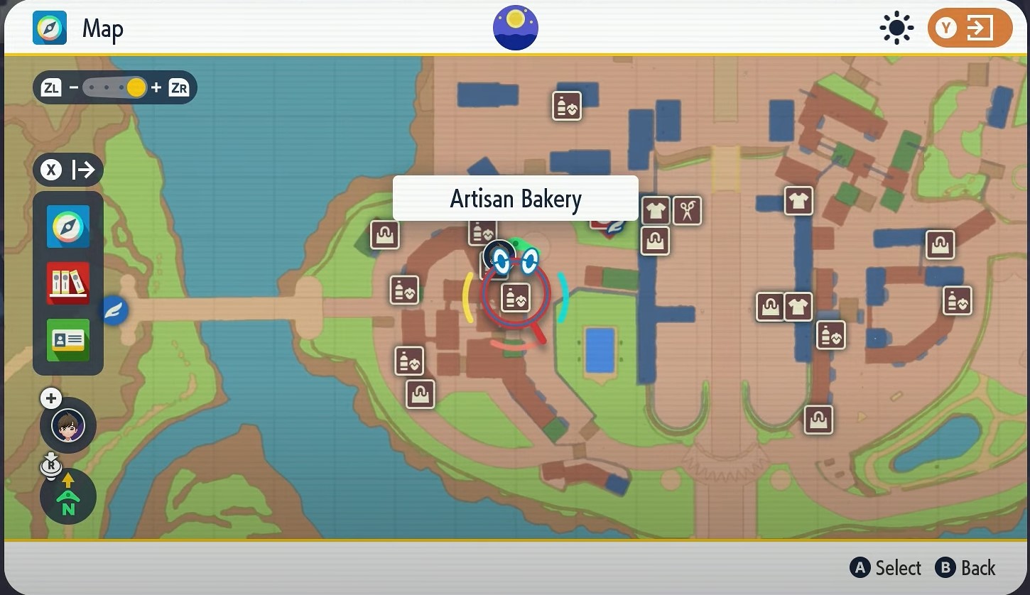 Location of Shops to buy Sandwich Ingredients