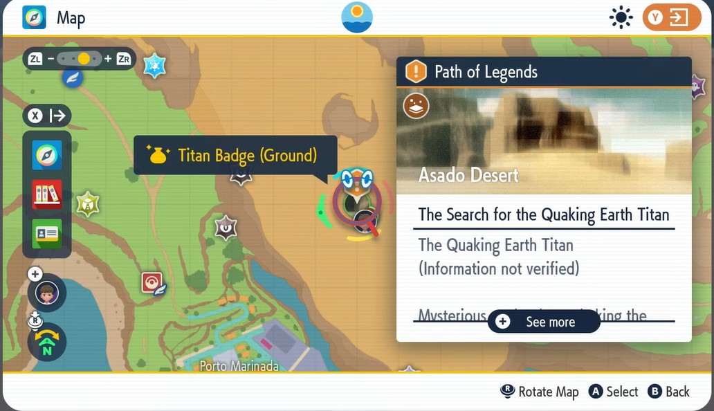 Quaking Earth Titan Location