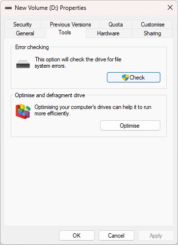 Repair Common Disk Issues