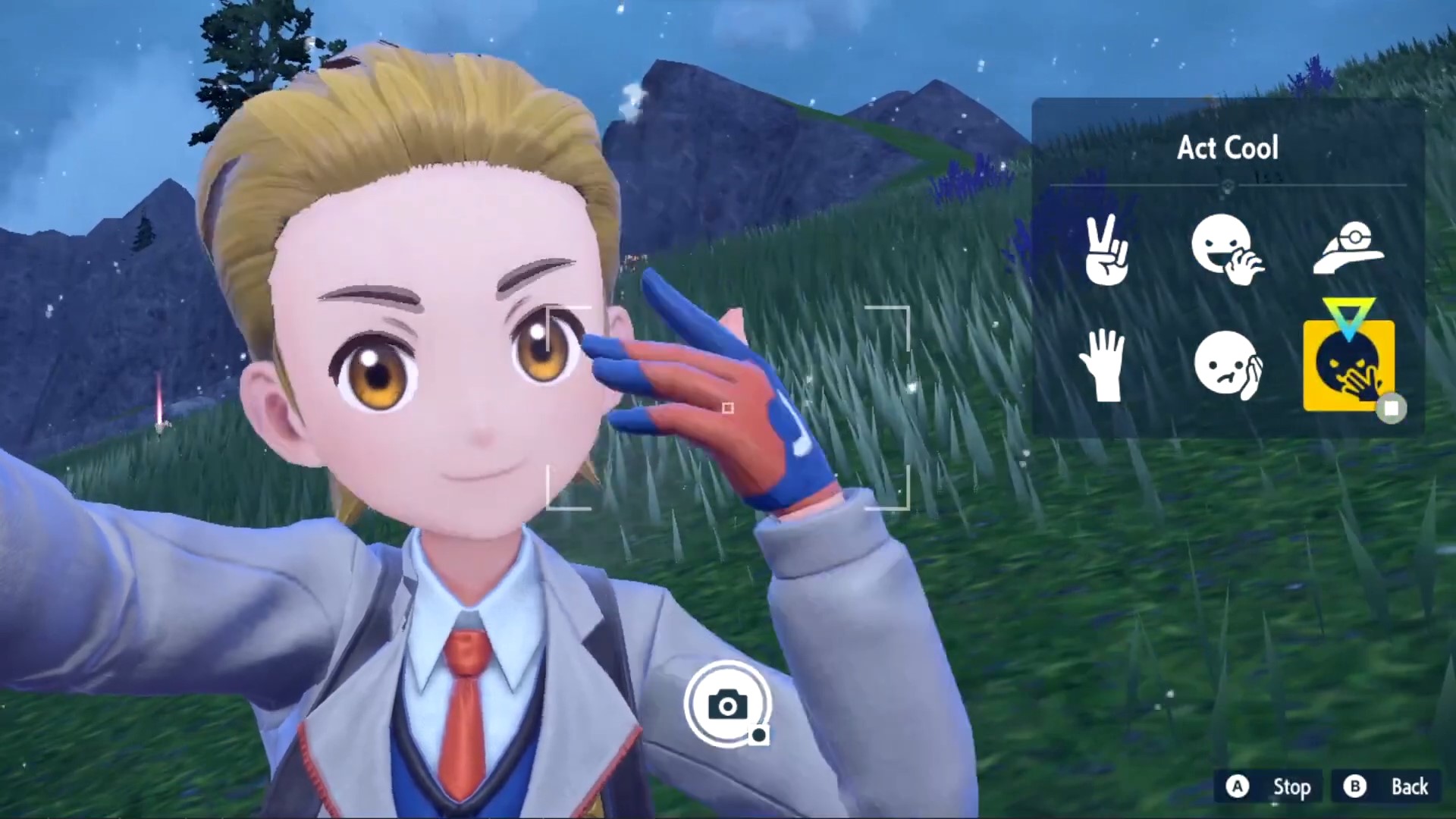 Doing Emotes while taking Selfie