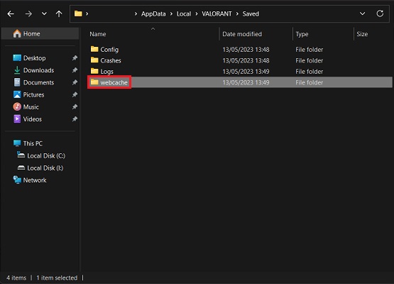 Valorant webcache location in appdata