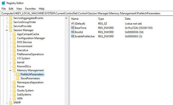 Use Windows Registry to kill SuperFetch