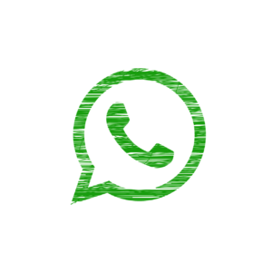 WhatsApp logo.